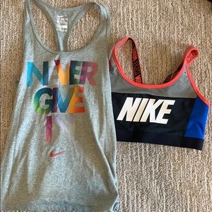Nike bundle - tank & sports bra